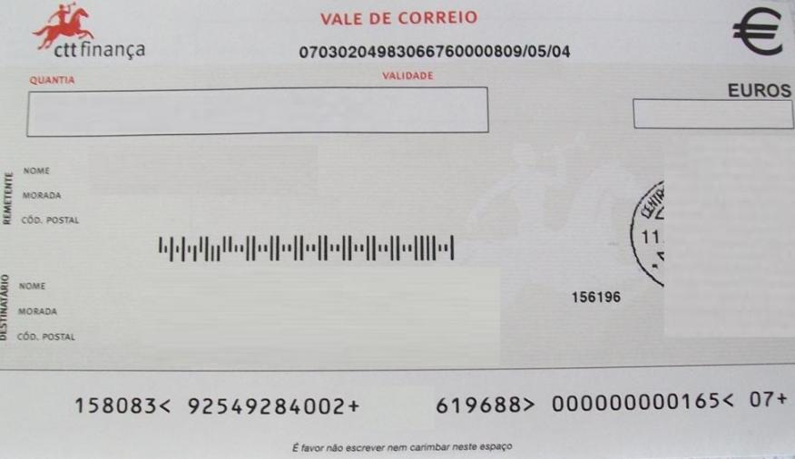 Serviço de Pagamento de Vales Serviço de Pagamento de Vales