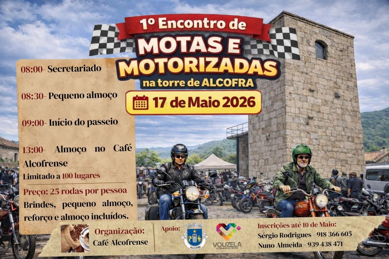 1&ordm; Encontro de Motas e Motorizadas na Torre de Alcofra