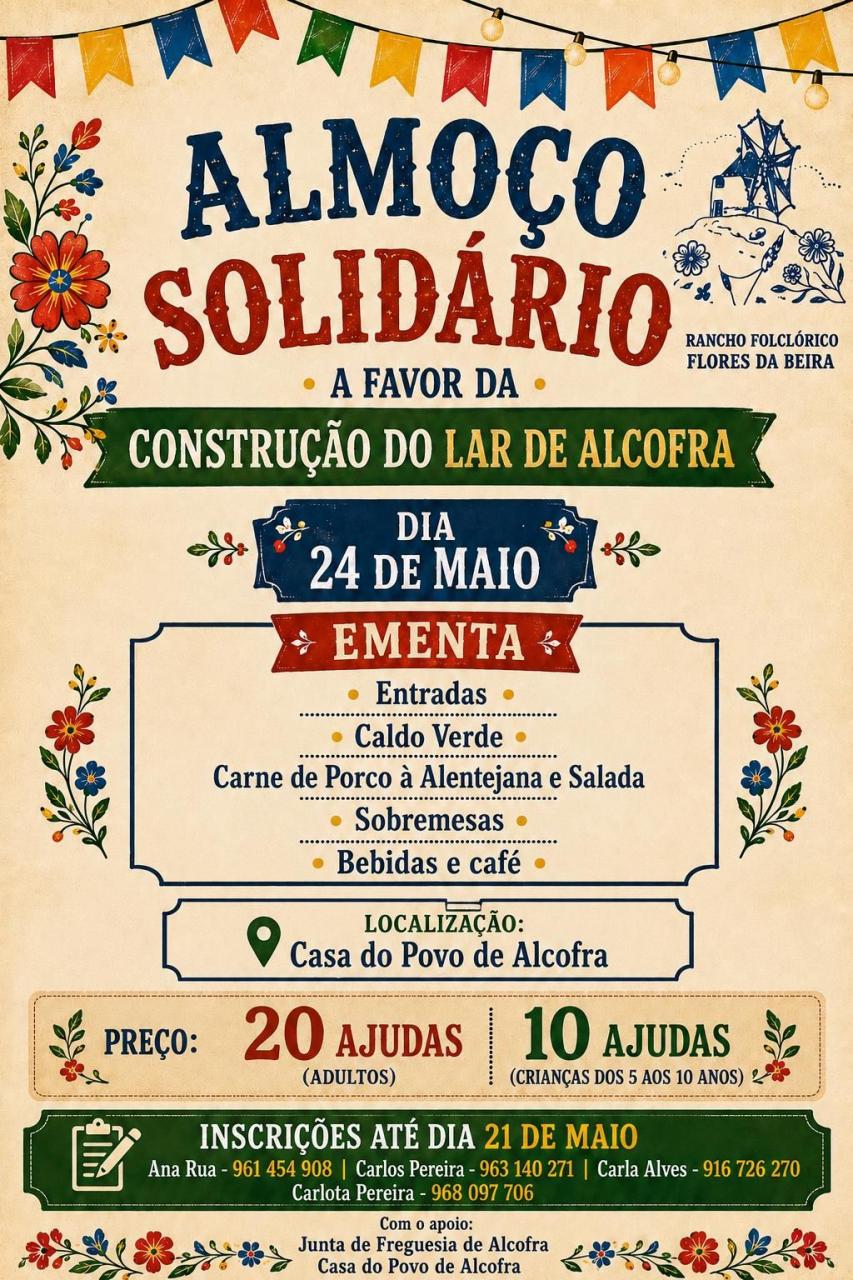 Almo&ccedil;o Solid&aacute;rio  A favor da Constru&ccedil;&atilde;o do Lar